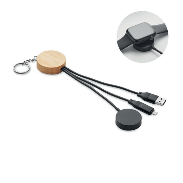 BULE 4 i 1 Nyckelring 60W-laddkabel - GiftRetail MO2451