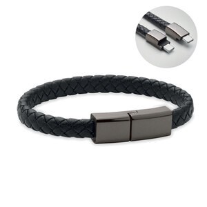 FAULETI CHARGE Flätad armband/kabel typ-C - GiftRetail MO2646