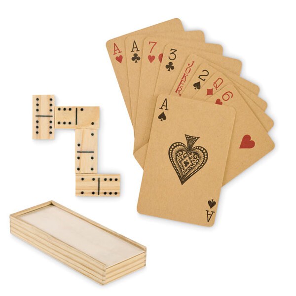 DOMI&CARDS Domino- och kort set - GiftRetail MO2669