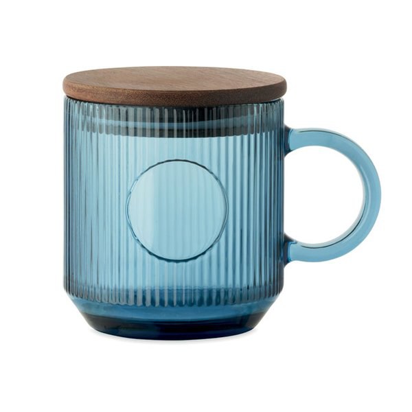 VITRIO MUG Ribbad glasmugg 300ml - GiftRetail MO2752