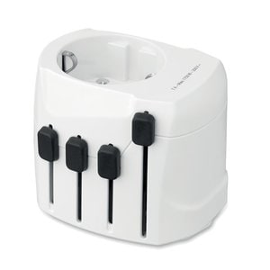 PRO 3-POLE SKROSS® världsadapter - GiftRetail MO2982