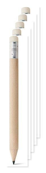 HB mini pencil with eraser