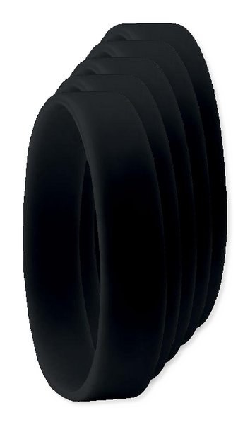 Pack of 5 GiftRetail MO8913 - Durable Event Silicone - Wristband for All Occasions