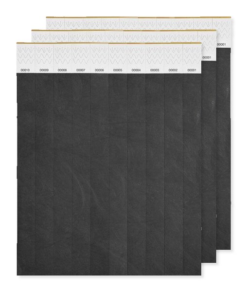 Pack of 30 GiftRetail MO8942 - Durable Tyvek Event Wristbands - Pack of 10