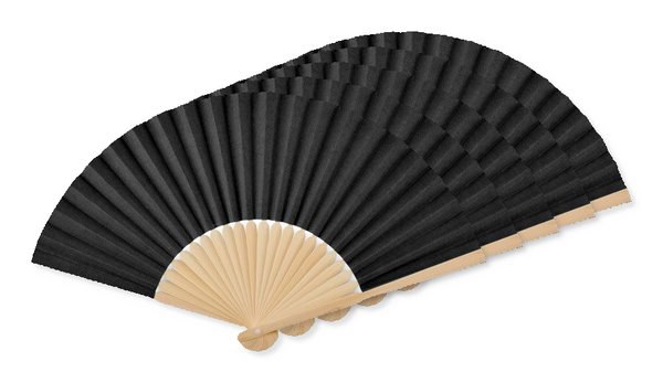 Förpackning med 5 GiftRetail MO6828 - FANNY PAPER Solfjäder bambu