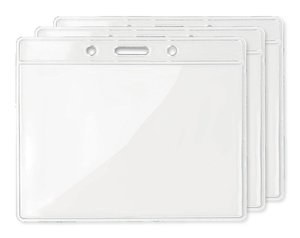 Förpackning med 30 GiftRetail MO8599 - BADGY Plastficka 10cmx8cm