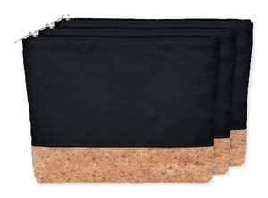 Förpackning med 30 GiftRetail MO9817 - PORTO BAG Necessär i Bomull & Kork