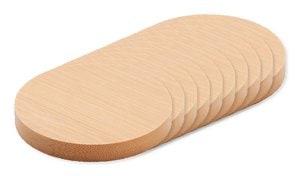 Förpackning med 10 GiftRetail MO9926 - DAKAI Öppnare/underlägg i Bambu
