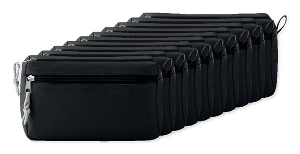 Förpackning med 10 GiftRetail MO9345 - NY & SMART Necessär