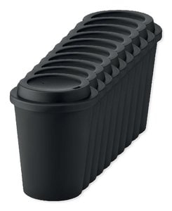 Förpackning med 10 GiftRetail MO6582 - NOLA PP mugg dubbelvägg 300 ml