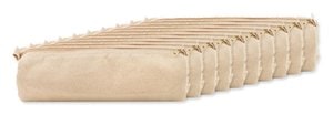 Förpackning med 10 GiftRetail MO9834 - NATU POUCH Pennfodral i bomull 320gr/m2