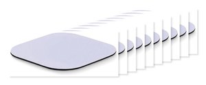 Pack of 100 GiftRetail MO6474 - LIENZO Durable Polyester Sublimation Coaster with Rubber Base