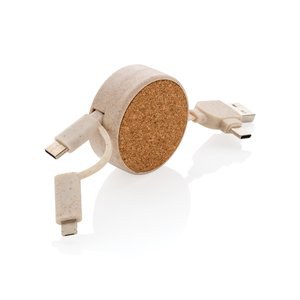 XD Collection P302.36 - Kork och vete 6-i-1 utdragbar kabel