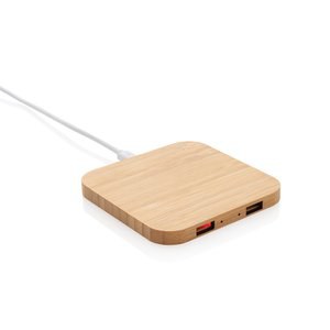 XD Collection P308.14 - 5W trådlös laddare i bambu med USB