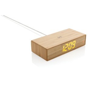 XD Collection P308.23 - Bambu väckarklocka med 5W trådlös laddning