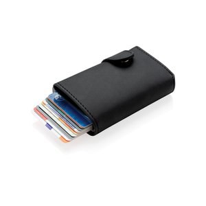 XD Collection P850.34 - Standard aluminium RFID korthållare med PU plånbok