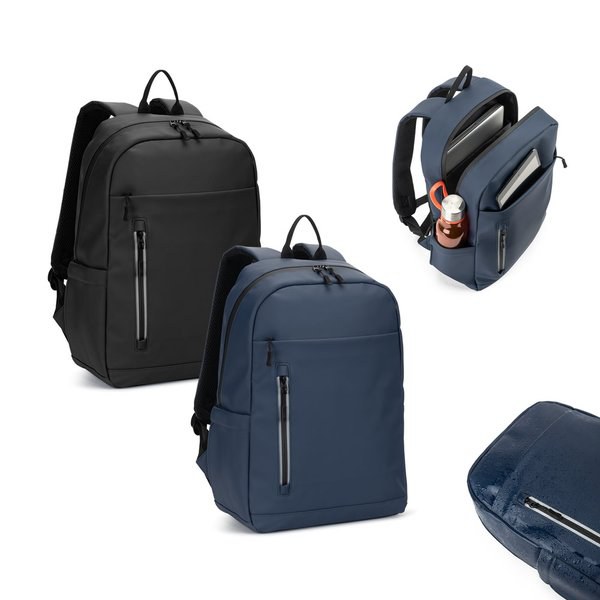 Laptopryggsäck (16") i PU, med vattenavvisande dragkedjor - Egotier 92543